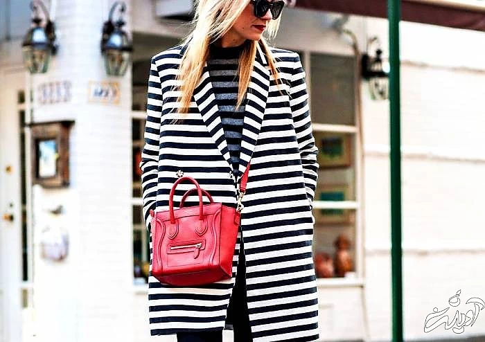 مانتوهای راه راه افقی